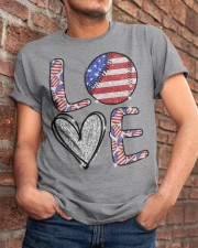 Love independence day - Printed apparels Classic T-Shirt apparel-classic-tshirt-lifestyle-26
