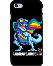 Rainbowsaurus Rex Pride day Phone Case tile