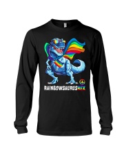 Rainbowsaurus Rex Pride day Long Sleeve Tee tile