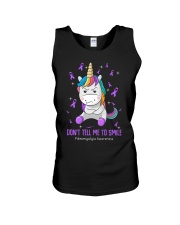 Don't tell me to smile Unisex Tank tile