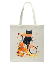 Black cat Tote Bag tile