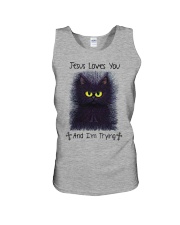 Jesus loves you Unisex Tank tile