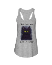 Jesus loves you Ladies Flowy Tank tile