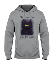 Jesus loves you Hooded Sweatshirt tile