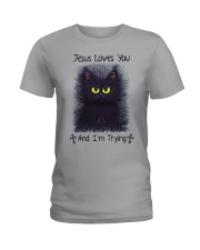 Jesus loves you Ladies T-Shirt tile