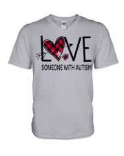 AUTISM AWARENESS V-Neck T-Shirt tile
