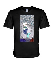 Purrmaid V-Neck T-Shirt tile