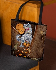 Mummy dinosaur Leather pattern print All-over Tote aos-all-over-tote-lifestyle-front-02