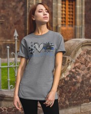 Peace Love Back the Blue Classic T-Shirt apparel-classic-tshirt-lifestyle-06