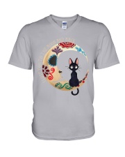 I love you to the moon and back V-Neck T-Shirt tile