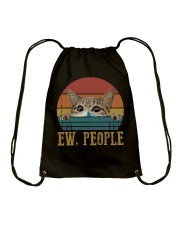 Ew people Cat Drawstring Bag tile