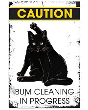 Caution bum cleaning 11x17 Poster front