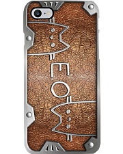 Meow Metal Pattern Print Phone Case i-phone-8-case