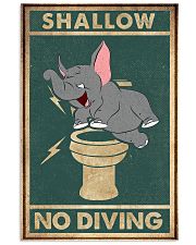 Shallow no diving 11x17 Poster front