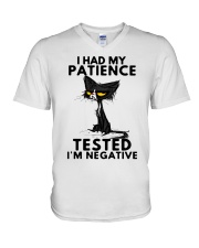 I had my patience tested V-Neck T-Shirt tile