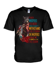They whispered to her V-Neck T-Shirt tile