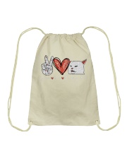 Peace love smudge lord Drawstring Bag tile