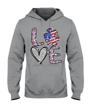 Love independence day Hooded Sweatshirt tile