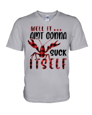 Well it ain't gonna V-Neck T-Shirt tile