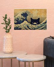 Great Wave Cat 17x11 Poster poster-landscape-17x11-lifestyle-21
