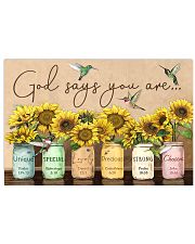 God says you are 17x11 Poster front
