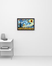 Sunflower Van Gogh Starry night 17x11 Poster poster-landscape-17x11-lifestyle-04