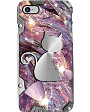 Cat Metal Pattern Print Phone Case i-phone-8-case