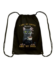 I like my coffee black Drawstring Bag tile