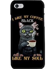 I like my coffee black Phone Case tile