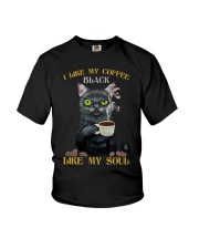 I like my coffee black Youth T-Shirt tile