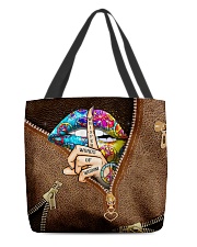 Whisper Words Of Wisdom Leather Pattern Print All-over Tote front