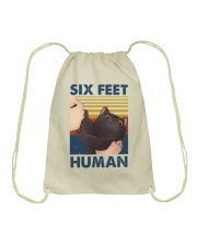 Six feet human Drawstring Bag tile