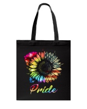 Pride Sunflower Rainbow American flag Tote Bag tile