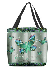- Never Give Up pattern print All-over Tote back