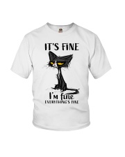 It's fine I'm fine Everything's fine Youth T-Shirt tile
