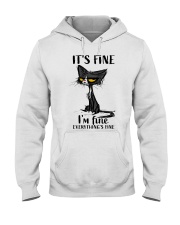 It's fine I'm fine Everything's fine Hooded Sweatshirt tile