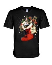 Meowy Christmas V-Neck T-Shirt tile