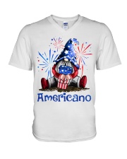 Americano Independence day V-Neck T-Shirt tile