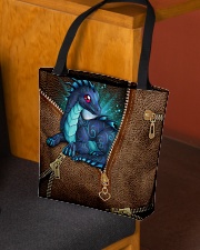 Dragon Lovers Leather Pattern Print All-over Tote aos-all-over-tote-lifestyle-front-02
