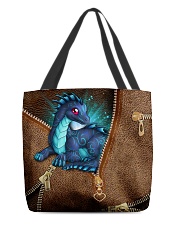 Dragon Lovers Leather Pattern Print All-over Tote back