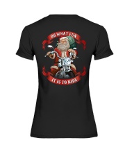 OH WHAT FUN IT IS TO RIDE Premium Fit Ladies Tee tile