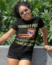 DONKEY POX THE DISEASE DESTROYING AMERICA Classic T-Shirt apparel-classic-tshirt-lifestyle-front-232