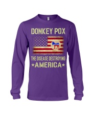 DONKEY POX THE DISEASE DESTROYING AMERICA Long Sleeve Tee tile