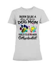 dog mom orthodontist 4 Premium Fit Ladies Tee tile