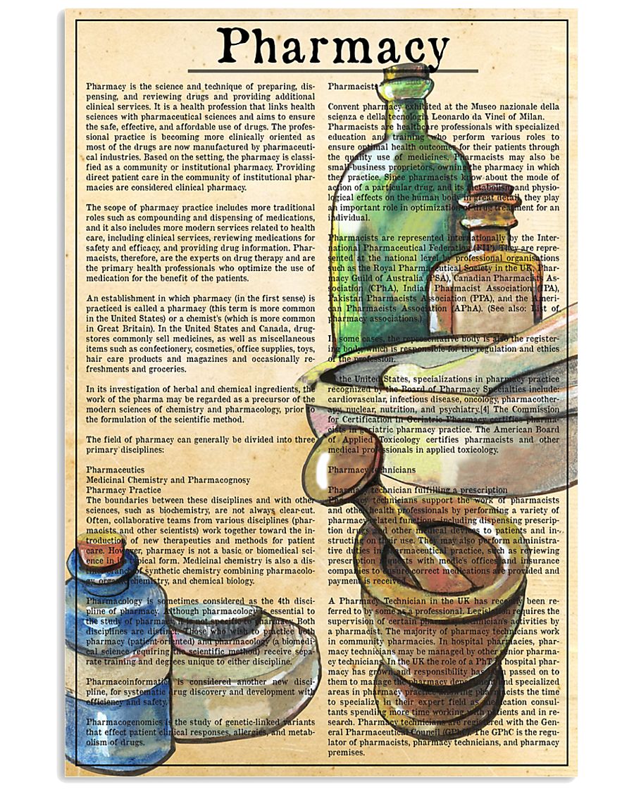 pharmacy-text 11x17 Poster