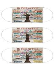 this office tree optometrist Cloth Face Mask - 3 Pack front