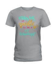 CT Technologist sparkle Ladies T-Shirt tile