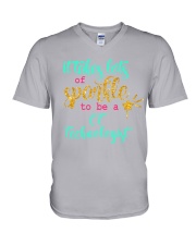 CT Technologist sparkle V-Neck T-Shirt tile