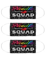 squad blk mask needle Cloth Face Mask - 3 Pack front