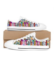 shoe plate Otolaryngologist Men's Low Top White Shoes inside-left-outside-left